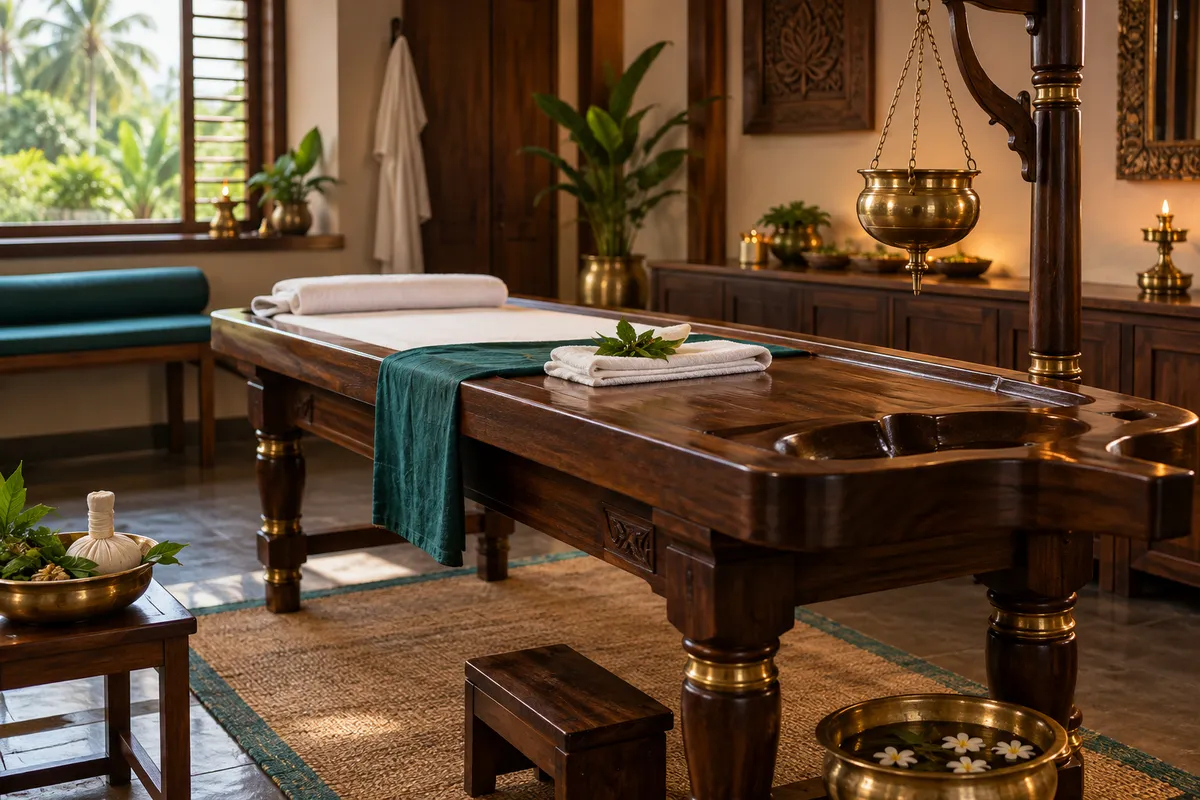 Illustrative ayurvedic massage treatment image