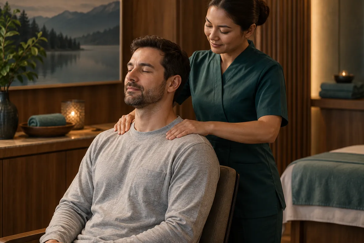 Illustrative swedish massage treatment image