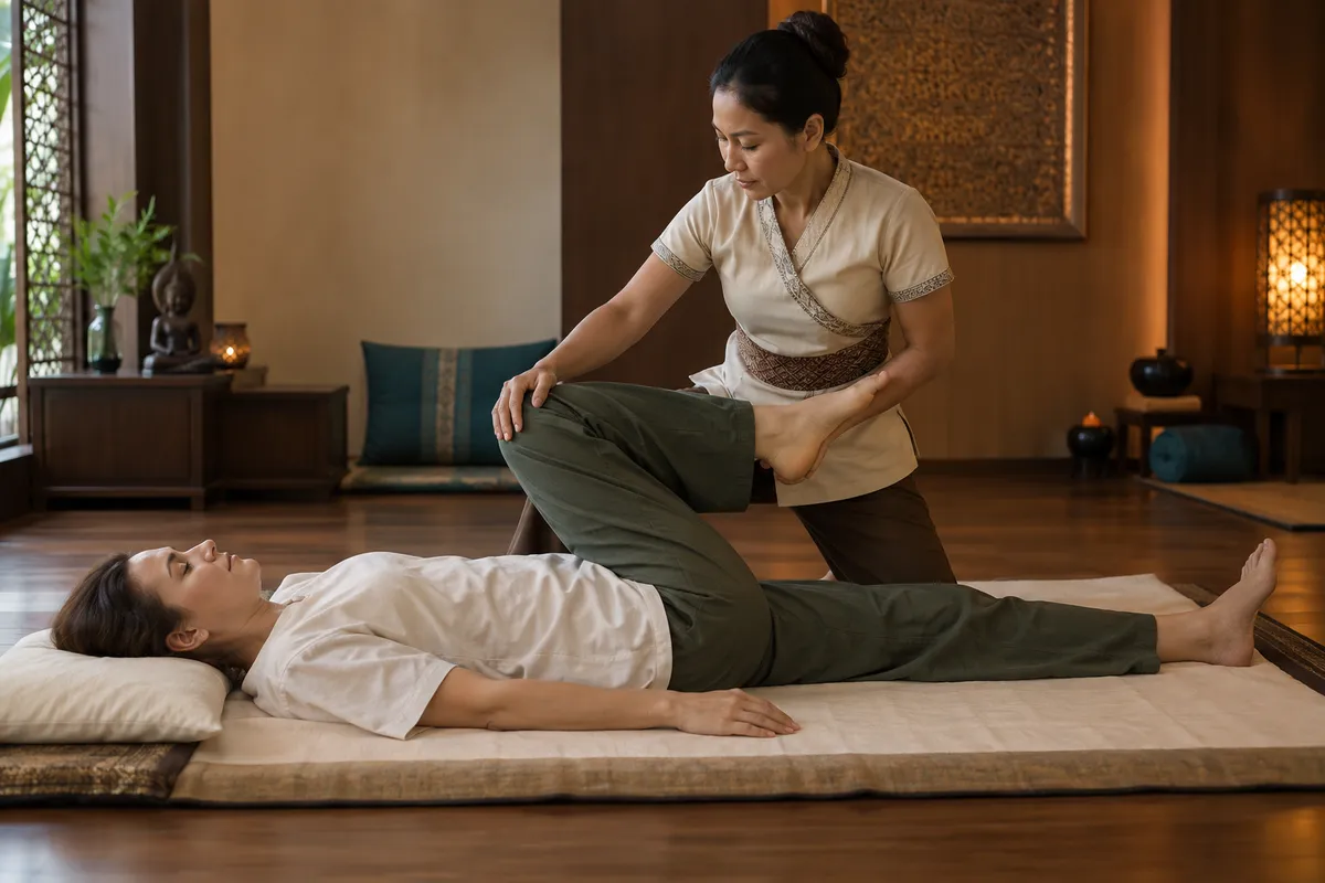Illustrative thai massage treatment image